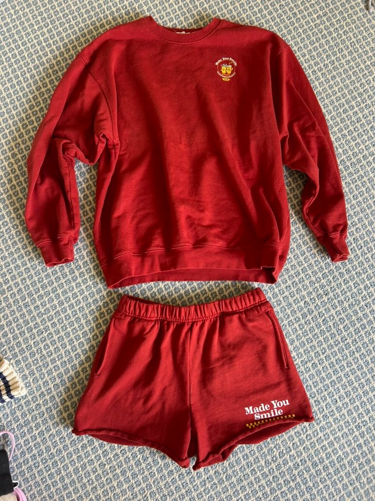Made You Smile Sweat Set